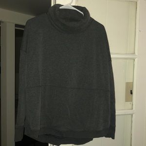 Athleta grey cowlneck sweatshirt size medium
